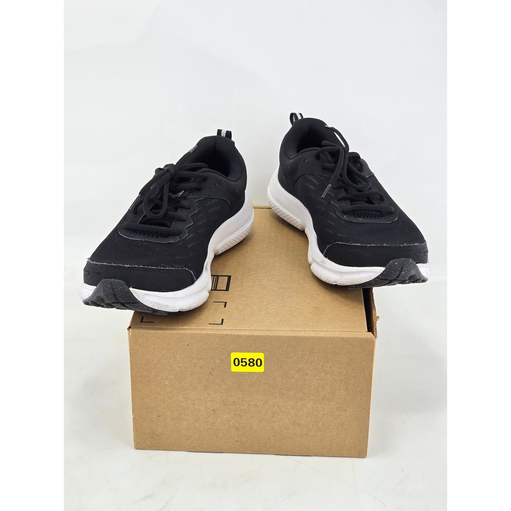 Under Armour Charged Assert 9 Mens 10.5 Black Running Shoes 3026176-001 VG